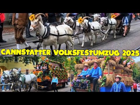 Cannstatter Volksfestumzug 2025 🎉 Stuttgart Wasen Parade 🇩🇪 German Folk Festival