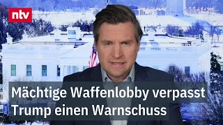 Mächtige Waffenlobby verpasst Trump einen Warnschuss - Fritz: "Hat großen Fehler gemacht"