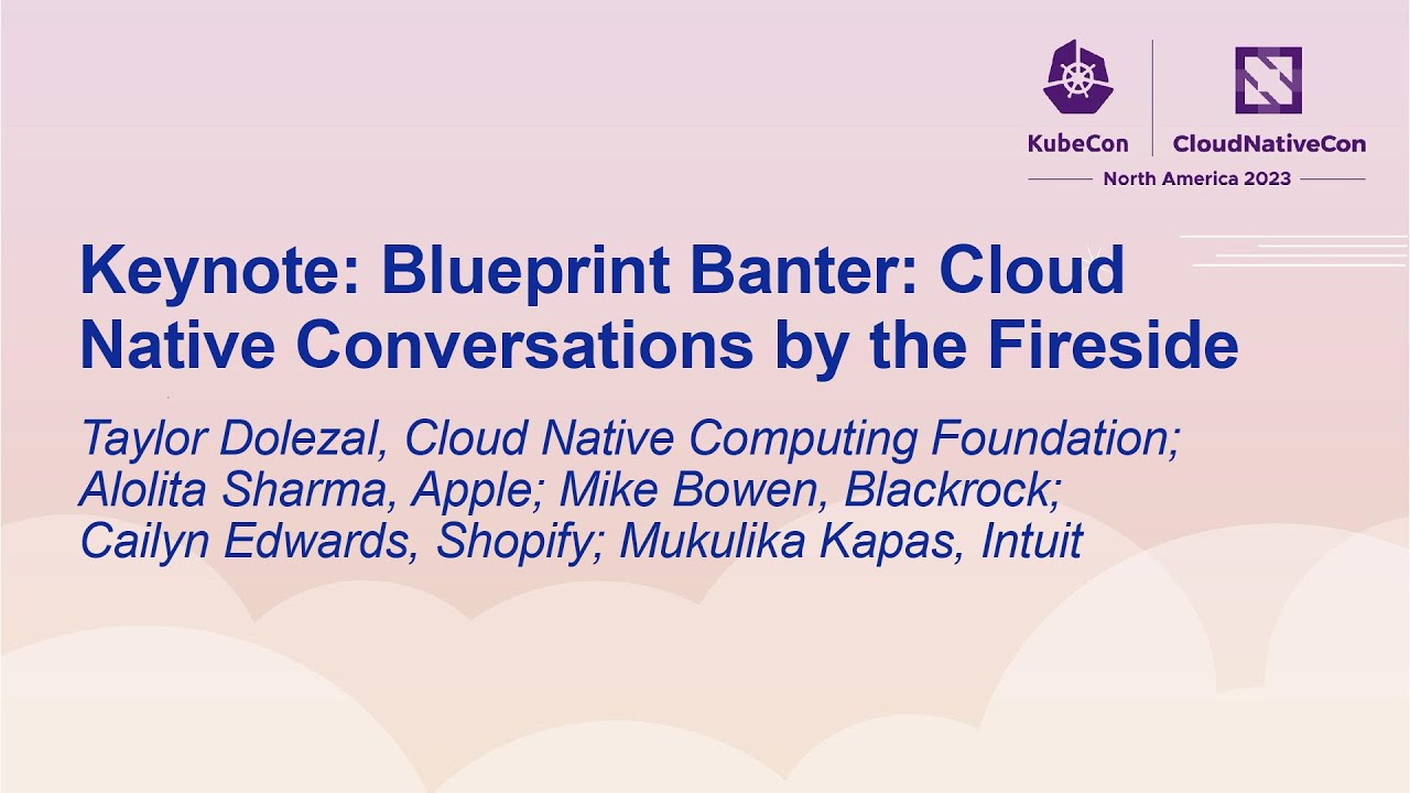 Blueprint Banter panel - KubeCon Chicago 2023