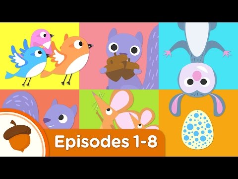 Treetop Family Nature and Animals Compilation | Full Episodes 1-8 | Cartoons for kids