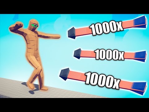ZOMBIE MUMMY GIANT vs 1000x OVERPOWERED UNITS - TABS | Totally Accurate Battle Simulator 2023