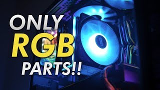 I Built a Gaming PC With Only RGB PC Parts! | OzTalksHW