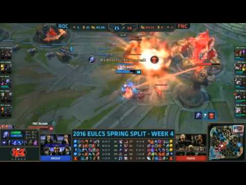 [SPOILER] FNC vs ROC - INSANE GAME CHANGING TEAM FIGHT (Fnatic vs Roccat Highlight)