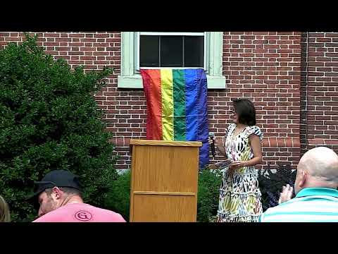 Pride and Transgender Flag Raising Ceremony Beverly, MA