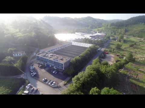 Vista aérea de la planta de KSB en Zarautz, Gipuzkoa
