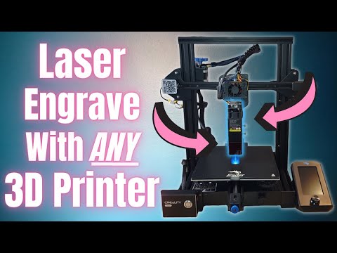 New! Simple Kit To Turn ANY 3D Printer Into A Powerful Laser Engraver