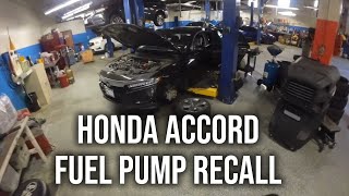 POV: 10th Gen Honda Accord Fuel Pump Recall
