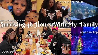 SURVIVING 48 HOURS WITH MY FAMILY *this was tough*😅