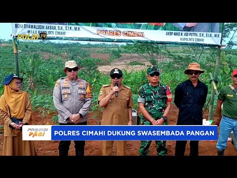 POLRES CIMAHI TANAM JAGUNG DUKUNG PROGRAM KETAHANAN PANGAN