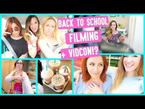 BACK TO SCHOOL FILMING + VIDCON DAY 1!!! Video