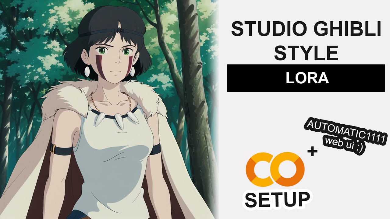 Studio Ghibli Style - Stable Diffusion LoRA Google Colab Setup