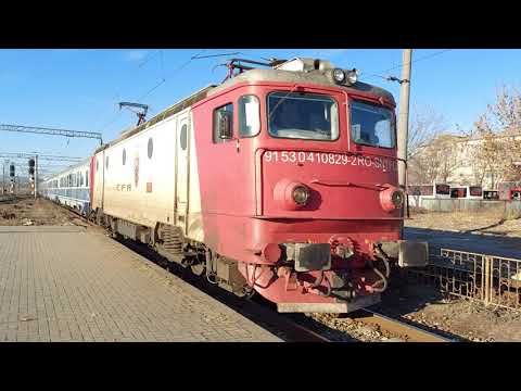 IR 1754 (Suceava-Bucuresti N)cu EA 829 sosire in Gara Bacau (28.11.2021)