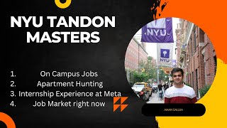 NYU Tandon MS CS| Masters| Student Interview| On Campus jobs| Internships| Apartment Hunting| MS USA