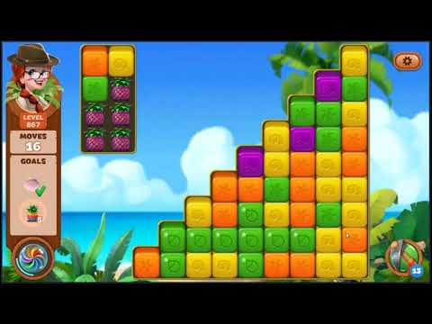 Lost Island Blast Adventure Level 867 - NO BOOSTERS 🏝️ | SKILLGAMING ✔️