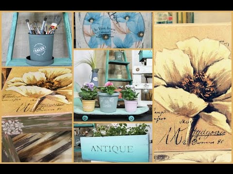 ManosalaObraTv Programa 17 - Pintura Tiza - Decapado y Sublimacion sobre Mesita de madera -|