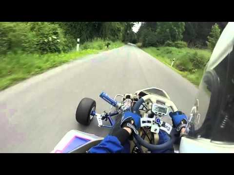 wr450f grass kart on cold slicks crash