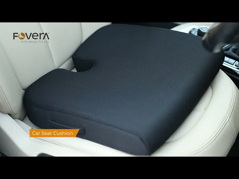 FOVERA Car Seat Memory Foam Cushion for Comfortable Drive (for
