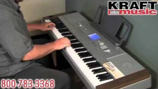 Video thumbnail for Kraft Music - Yamaha DGX-640 Digital Piano Demo by Kraft Music
