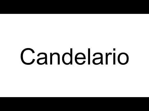 How to Pronounce Candelario (Spanish)
