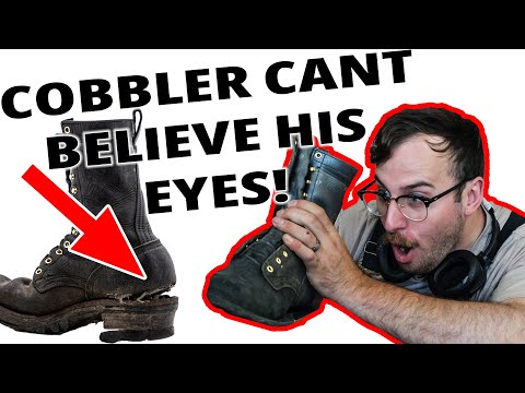 Boot Completely SEPARATING - Gnarled Old Work Boot Rebuild