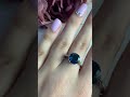 Серебряное кольцо с топазом Лондон Блю 2.8ct