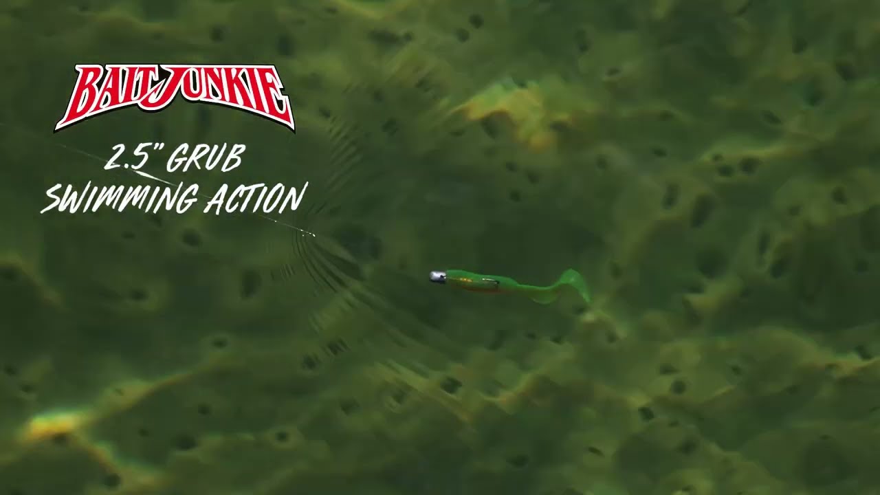 Daiwa Baitjunkie 2.5in Grub Soft Plastics video thumbnail