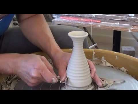 178. Trimming a Small Thin-Necked Bottle on a Chuck with Hsin-Chuen Lin