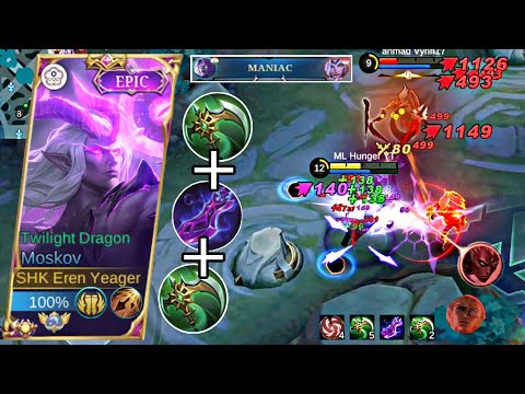BROKEN NEW BUILD🔥 INSANE NEW BUILD FOR MOSKOV | MOSKOV MOBILE LEGENDS 2023