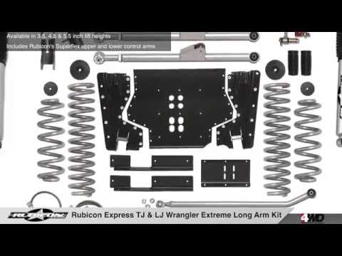 Rubicon Express Extreme Duty Long Arm Kit for Jeep TJ Wrangler