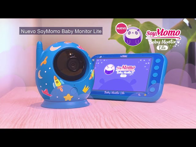 SoyMomo Baby Monitor Lite Vigilabebés Inalámbrico Lila video