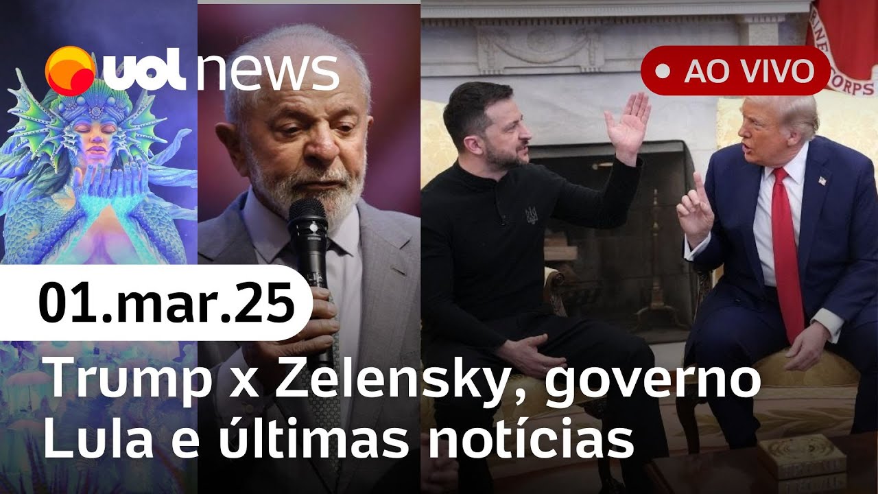 Trump x Zelensky: Presidente da Ucrânia nega pedir desculpas; Carnaval e últimas notícias | UOL News