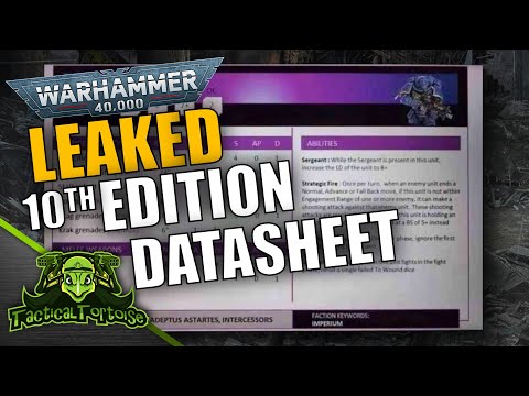 Warhammer 40k 10th Edition Datasheet Leaked!