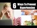 6 Ways To Prevent Hypertension