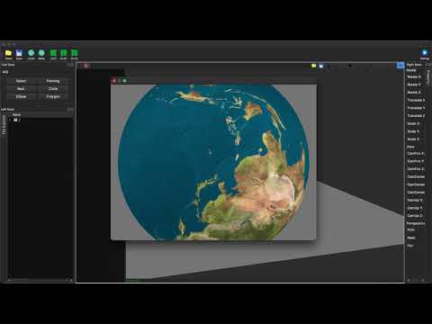 A Simple 3D Earth Rendering by QT and OpenGL