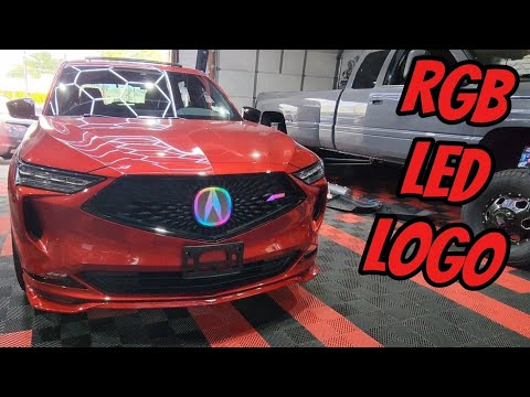 LED RGB Logo & Aspec Front Lip Install on the Acura MDX!