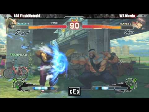 SSF4 AE2012 AGE Flashmetroid vs WA Murda - CEO 2012 Tournament