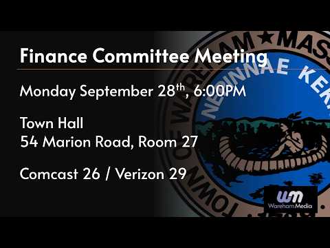 From the Finance Committee