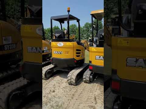 #sany  Mini #excavators side by side size comparison including the SY16C, SY26U, #sanysy35u & SY50U