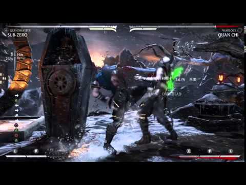 Grandmaster Sub-Zero Ice Statue Combo Tech