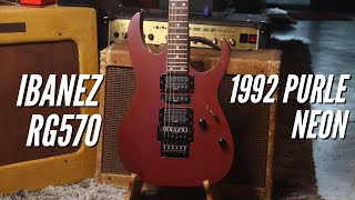 Video thumbnail for Ibanez RG570 1992 Purle Neon | Demo by Fusionmusic Studio