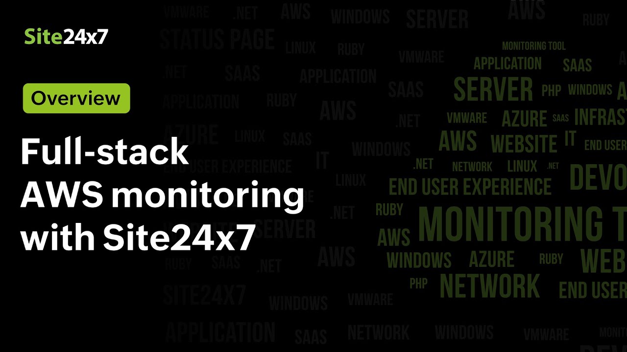 Full-stack AWS monitoring with Site24x7