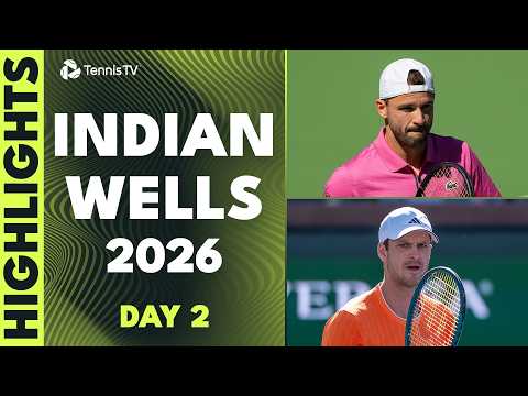 Dimitrov Takes On Atmane; Korda, Hurkacz Also Feature | Indian Wells 2026 Day 2 Highlights