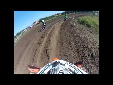 Kam Dixon KTM 50 start at Chatteris Race Track 09/09/12