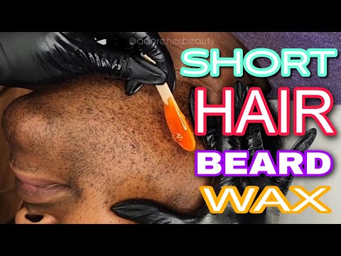 SUPER Short Beard Hair WAXED! Major Difference! MUST...