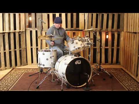 DW Collector's Ultra White Marine Pearl Drum Set - 22,10,12,16 - SO#1149840 image 9