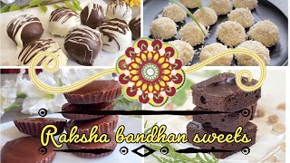 4 Easy Raksha bandhan sweets recipe | homemade Rakhi Mithai | Indian sweets | रक्षा बंधन sweet thali