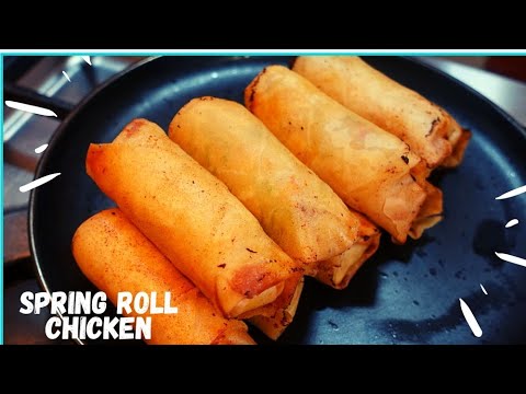 CHICKEN SPRING ROLLS | SPRING ROLLS RECIPE | SPRING ROLLS POULET /MALIKA RECIPE MAURITIAN CUISINE