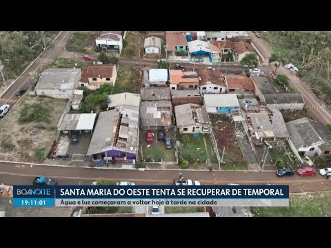 Simepar confirma que tornado passou por Santa Maria do Oeste