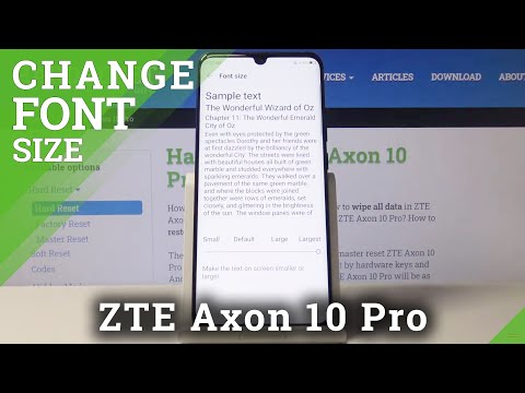 How to Change Font Size in ZTE Axon 10 Pro – Set Up Front