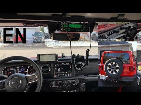 Jeep Wrangler JLU Ham radio Installation